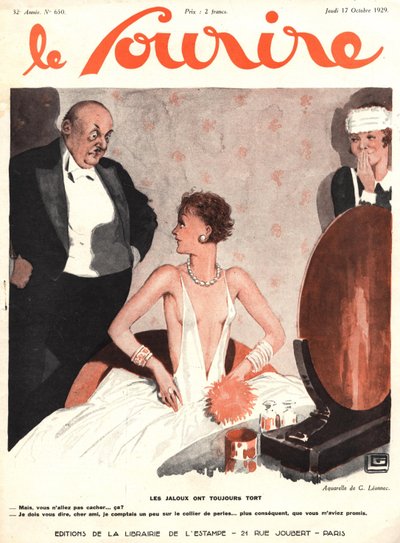 Le Souriren etukansi, lokakuu 1929 (värilitho) 作： Georges Leonnec