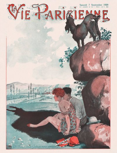 La Vie Parisienne Magazine Cover、1929年 作： Georges Leonnec