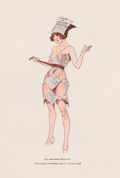 配給券をまとった女性 作： Georges Leonnec