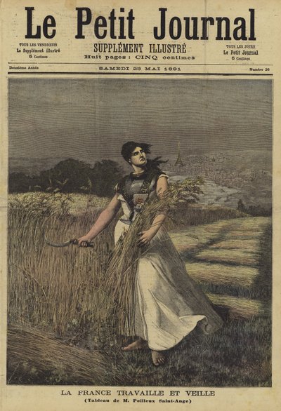 ルプティジャーナルの表紙、1891年5月23日 作： Georges Louis Poilleux Saint Ange