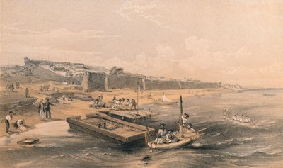「アゾフ海を望むイェニカレの要塞」、1856 年 作： Georges McCulloch