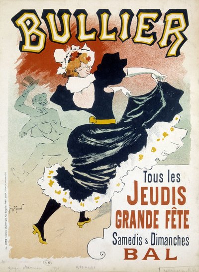 プロム用ポスター「Bullier」-19世紀末のパブ 作： Georges Meunier
