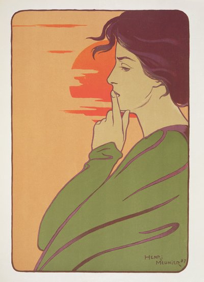 静寂の時間、1897年、「L&39;Estampe Moderne」から、パリ1897-99を公開 作： Georges Meunier
