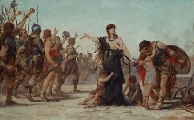 祖国への犠牲、1879 作： Georges Moreau de Tours