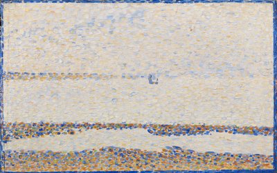グレイブラインズのビーチ 作： Georges Pierre Seurat