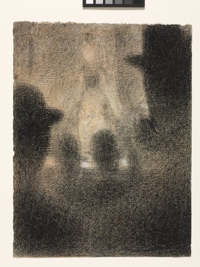 カフェコンサート、1887-88 作： Georges Pierre Seurat