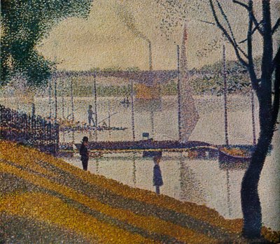 クルブヴォア橋、1886年 作： Georges Pierre Seurat