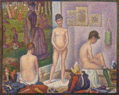 レ・ポゼーズ、アンサンブル（小ヴァージョン） 作： Georges Pierre Seurat