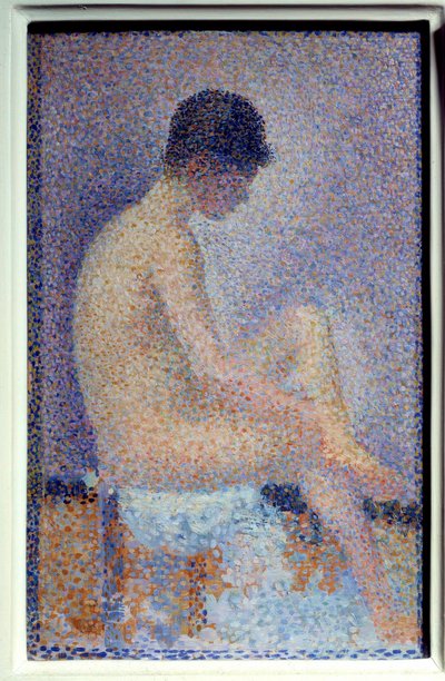 プロフィールインストーラー ジョルジュ・スーラ（1859-1881）の絵画 1887年のDim.0.25x0.16 m Paris musee d