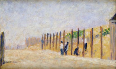 ポーランド人の押し込み、1882年 作： Georges Pierre Seurat