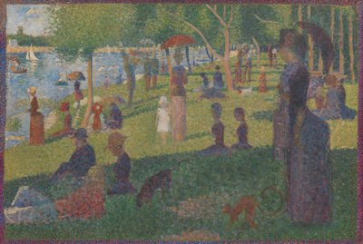 La Grande Jatte の A Sunday の習作、1884 年。 作： Georges Pierre Seurat