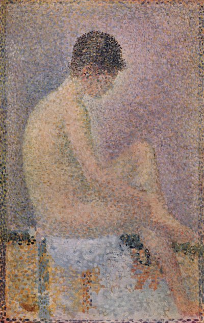 モデルの研究、1886年、1923年 作： Georges Pierre Seurat