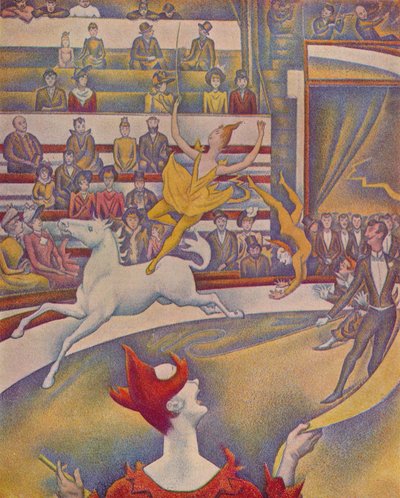 サーカス・ル・シルク、1890-91 作： Georges Pierre Seurat
