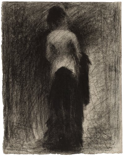 プロムナード、1882年 作： Georges Pierre Seurat