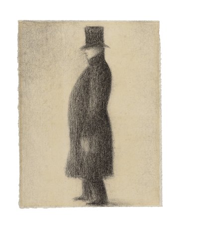 シルクハット、1883年頃 作： Georges Pierre Seurat