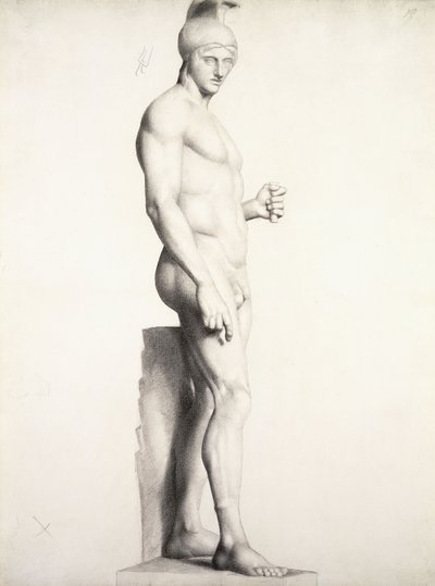 ヘルメットをかぶった戦士（1875年〜1878年） 作： Georges Pierre Seurat