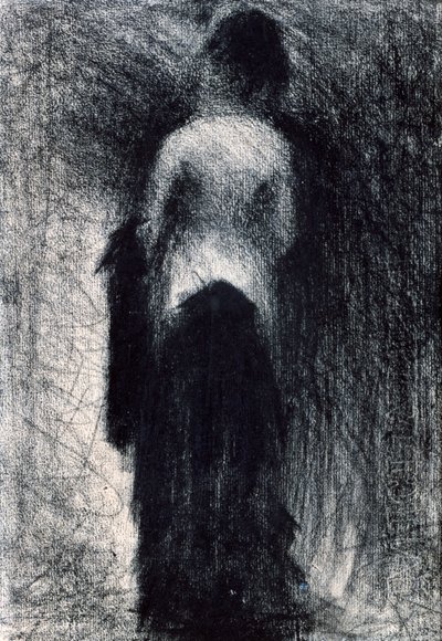 後ろから見た女c1880-1891 作： Georges Pierre Seurat