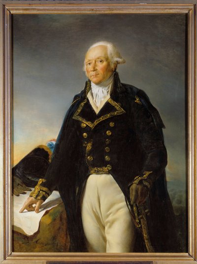 モーゼル軍総司令官ヴァルミー公フランソワ・クリストフ・ケレルマン（1735-1820）の肖像 ジョルジュ・ルジェ（1784-1869）による絵画 1792年 薄さ。1,35 x 1 m 作： Georges Rouget