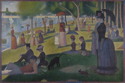 ラ・グランド・ジャットの日曜日--1884年 作： Georges Seurat