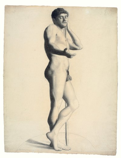 アカデミック男性ヌード 作： Georges Seurat