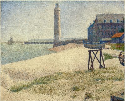 オンフルールの灯台。 1886 作： Georges Seurat