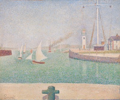 オンフルール港入り口 作： Georges Seurat