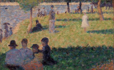 人物群（「グランド・ジャットの日曜日」のための習作）」 作： Georges Seurat