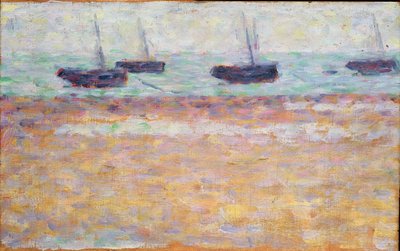 グランドキャンプの港（4ボート） 作： Georges Seurat