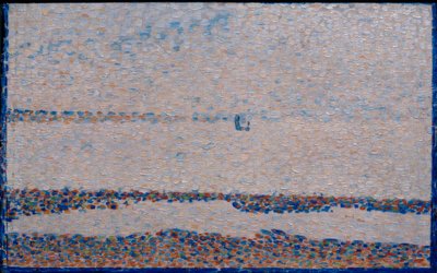 ビーチ、Gravelines（Strand bei Gravelines）のボート 作： Georges Seurat