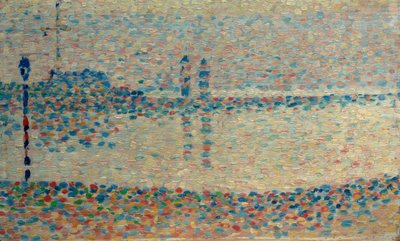 Le Port de Gravelines（グラヴリーヌの港-調査） 作： Georges Seurat