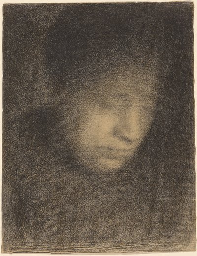 アーティストの母、スーラ夫人 作： Georges Seurat