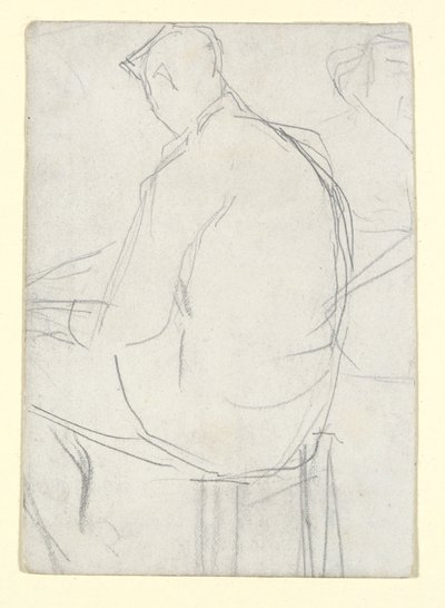 スツールに座る男 作： Georges Seurat