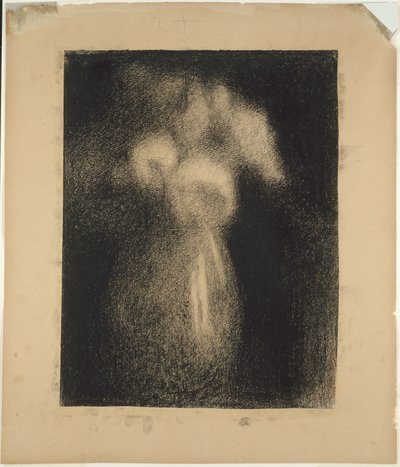 花瓶のバラ 作： Georges Seurat