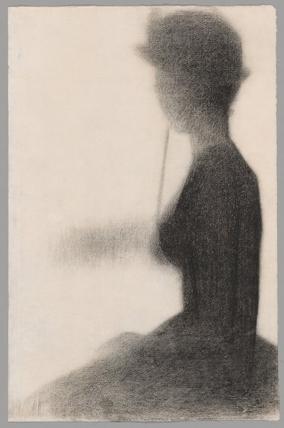 日傘をさす女（『ラ・グランド・ジャット』のための習作） 作： Georges Seurat
