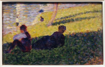 ラグランジャットでの日曜日の午後 作： Georges Seurat