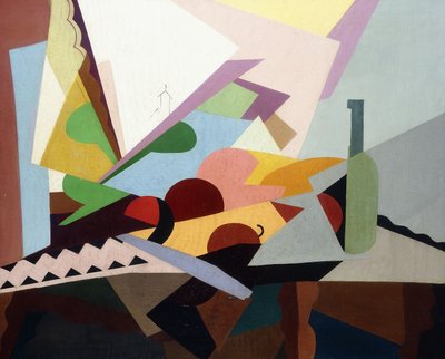 窓の前の静物、1922年頃 作： Georges Valmier