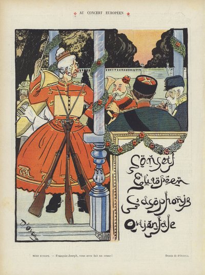 ヨーロッパのコンサートで。ル・リールのイラスト 作： Georges d 1878 1937 Ostoya