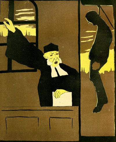 ベルギーの裁判官、1904年に男を絞首刑に処する。 作： Georges d 1878 1937 Ostoya