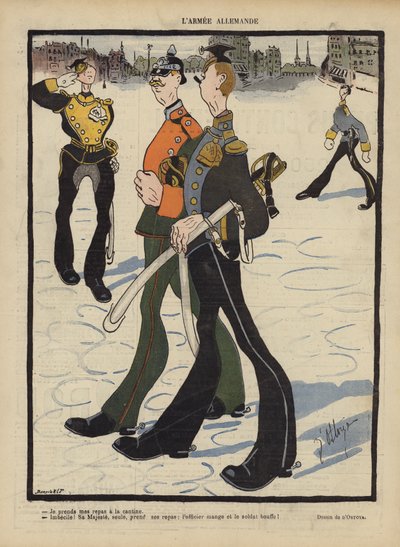 ドイツ軍。ル・リールのイラスト 作： Georges d 1878 1937 Ostoya