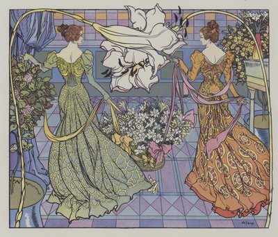 アメリカのユリ祭 作： Georges de Feure