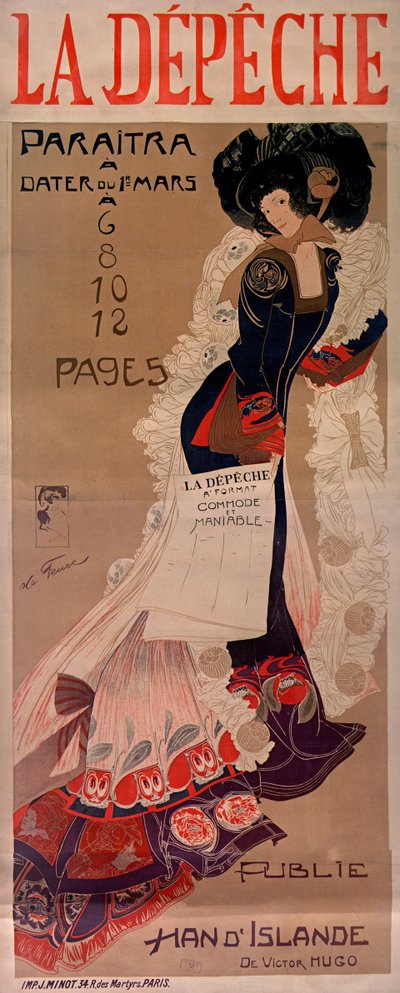 ディスパッチ、c。 1900年。 作： Georges de . Feure