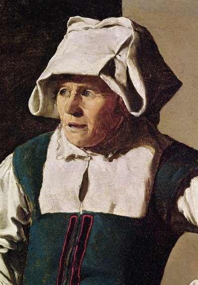 老婆、頭の詳細、1618-19年（242455の詳細） 作： Georges de La Tour