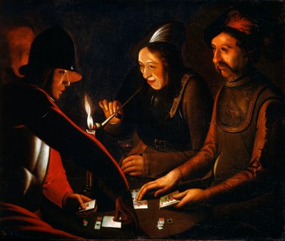 兵士のトランプ、17世紀 作： Georges de La Tour