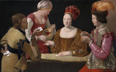 クラブのエースでカンニング 作： Georges de La Tour