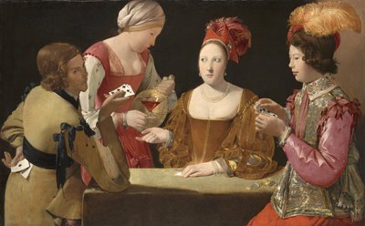 クラブのエースでカンニング 作： Georges de La Tour
