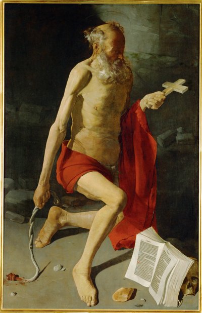 聖ジェロームの懺悔（絵画） 作： Georges de la Tour
