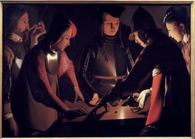 の選手です。ジョルジュ・ド・ラ・トゥール（1593-1652）の絵画 作： Georges de La Tour