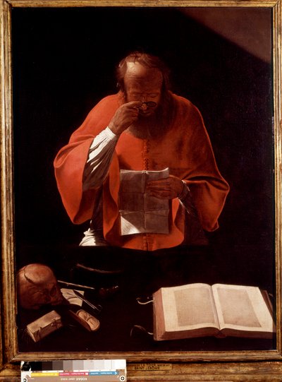 ジョルジュドラトゥールによる絵画を読む聖ジェロームの表現 作： Georges de La Tour