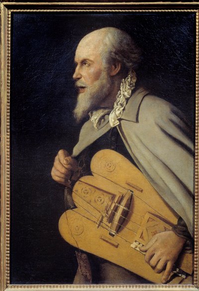 老人の姿ジョルジュ・ド・ラ・トゥール（1593-1652）の絵画 作： Georges de La Tour
