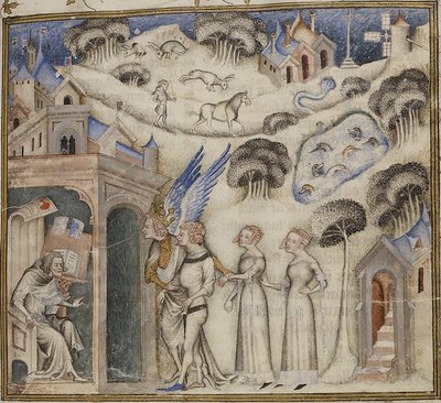 ギョーム・ド・マショーに甘美な思い、喜び、希望を託すアムール ジャン・ド・シー1372-77年聖書師 (42374611771) 作： トビリシのGeorgiaLevanRamishvili